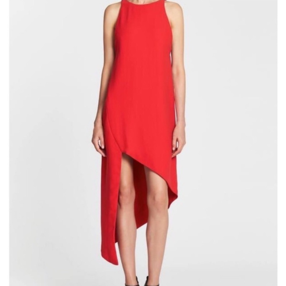 IRO Asymmetrical Red Dress
